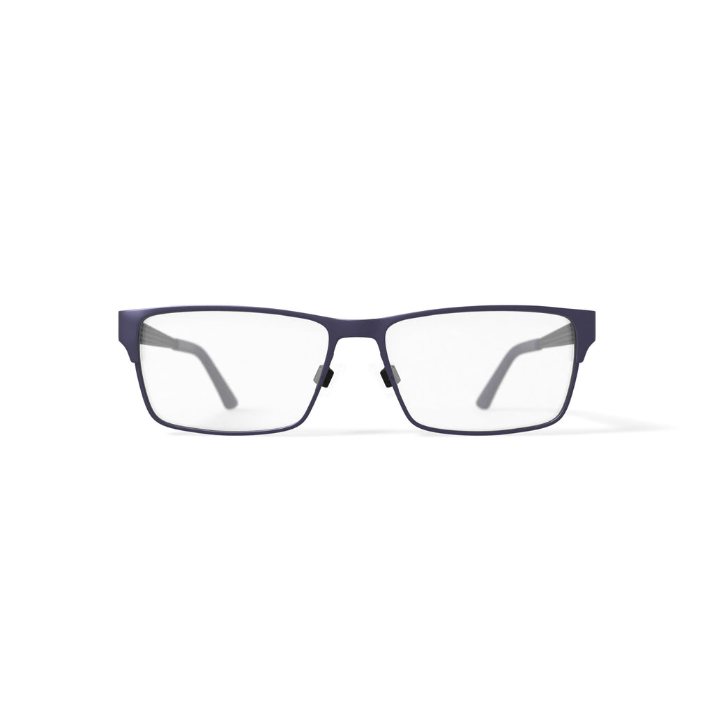 Mens HV705 Square Prescription Eyeglasses with Case, Navy