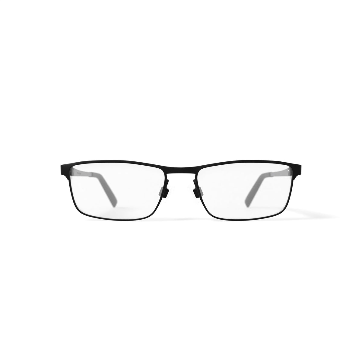 Men's HV707 Browline Prescription Eyeglasses with Case, Black