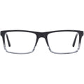Men's HV713 Rectangular Prescription Eyeglasses with Case, Grey Crystal Gradient