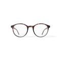Men's HV724 Round Prescription Eyeglasses with Case, Green Tortoise