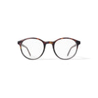 Men's HV724 Round Prescription Eyeglasses with Case, Green Tortoise