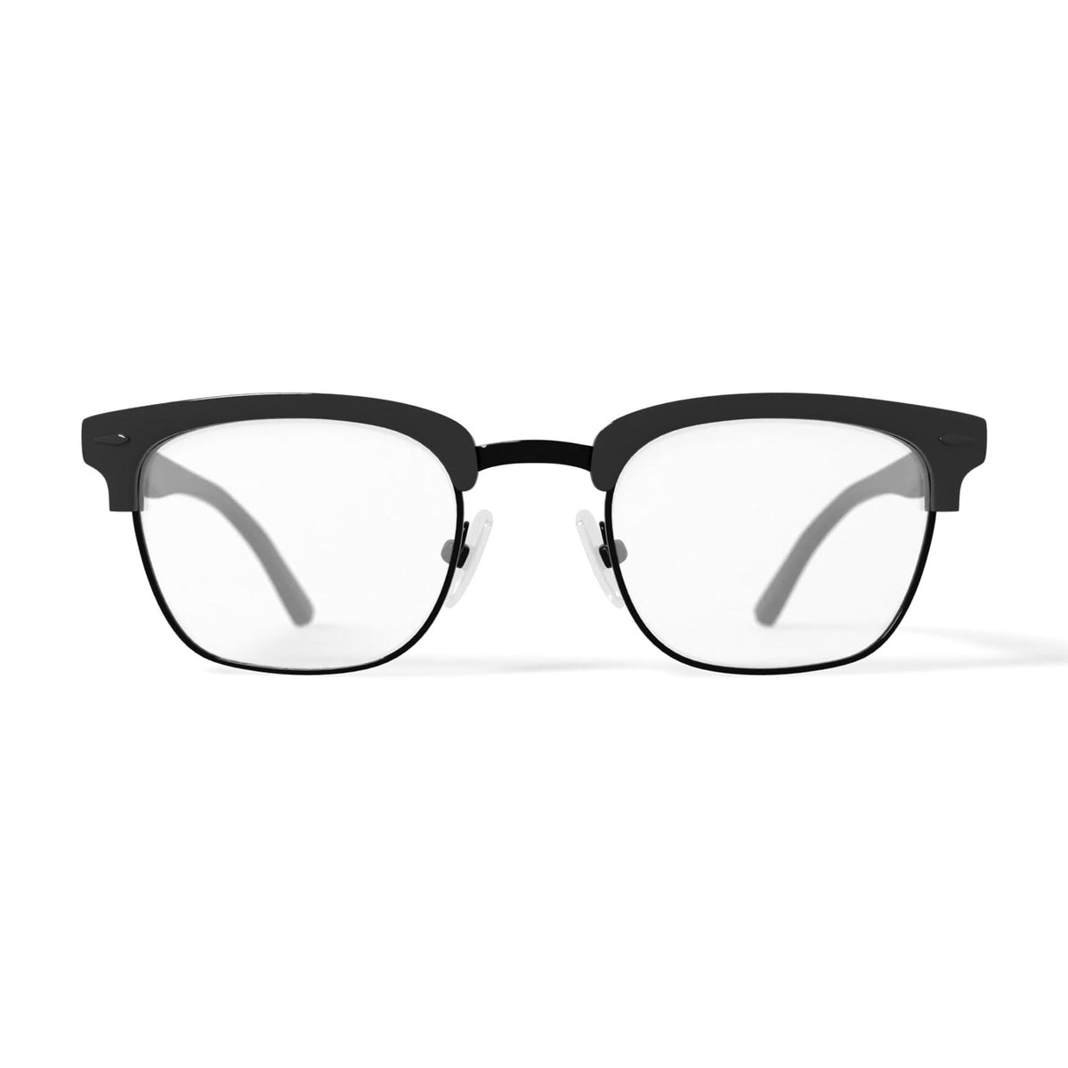 Men's HV712 Browline Prescription Eyeglasses with Case, Brown Tortoise