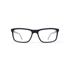 Mens HV704F Rectangular Prescription Eyeglasses with Case, Navy