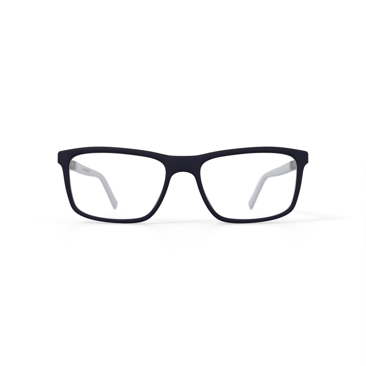 Mens HV704F Rectangular Prescription Eyeglasses with Case, Navy