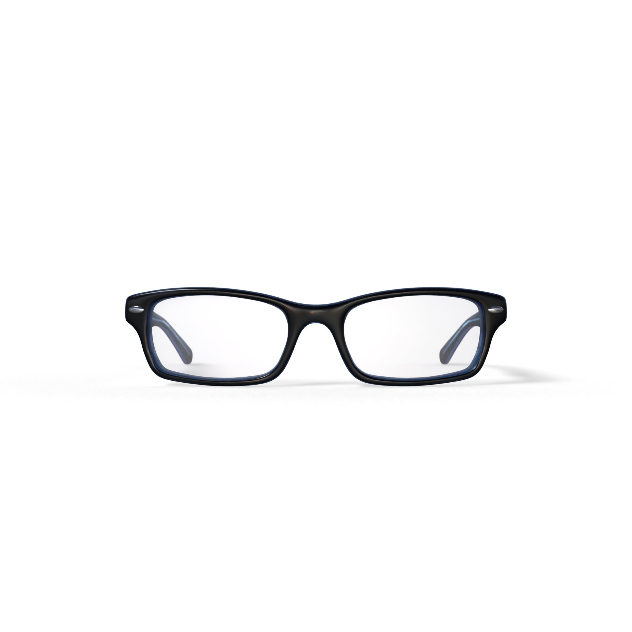  Youth Size 48 0RY1530 Prescription Eyeglasses with Case, Blue on Blue Fluo/Demo Lens