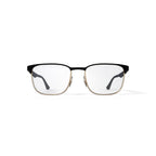  Unisex Size 54 Square Prescription Eyeglasses with Case, Black on Arista/Demo Lens