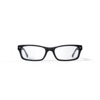  Women's Size 52 Square RB5206 Optics Prescription Eyeglasses with Case, Black On Transparent