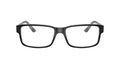  Unisex Size 54 Square RB5245 Optics Prescription Eyeglasses with Case, Black On Transparent