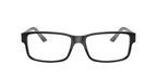  Unisex Size 54 Square RB5245 Optics Prescription Eyeglasses with Case, Black On Transparent
