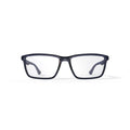  Unisex Size 55 Rectangular Prescription Eyeglasses with Case, Transparent Grey/Demo Lens