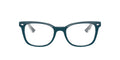  Women's Size 53 Phantos Butterfly RB5285 Optics Prescription Eyeglasses with Case, Turquoise On Transparent/Demo Lens
