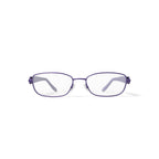 Rose Women's AR09 Rectangular Prescription Eyeglasses with Case, Purple