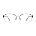 Women's BR60 Square Prescription Eyeglasses with Case, Beige