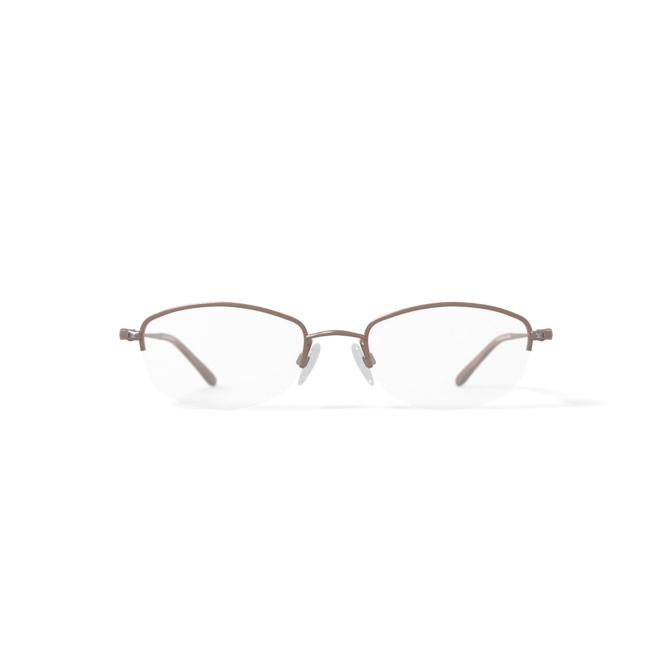 Women's M163 Oval Prescription Eyeglasses with Case, Gold