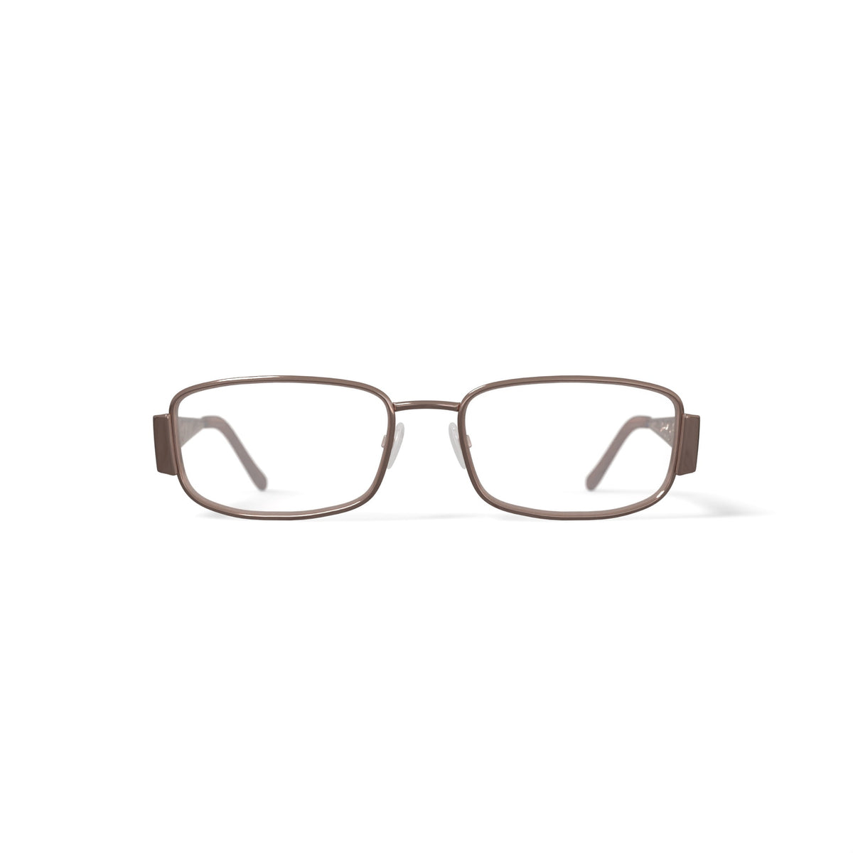 Women's M273 Rectangular Prescription Eyeglasses with Case, Brown