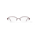 Women's BR68 Oval Prescription Eyeglasses with Case, Burgundy