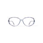 Women's SL749 Azure Oval Prescription Eyeglasses with Case, Crystal