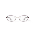 Women's M251 Rectangular Prescription Eyeglasses with Case, Burgundy
