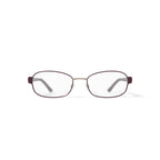 Women's M251 Rectangular Prescription Eyeglasses with Case, Burgundy