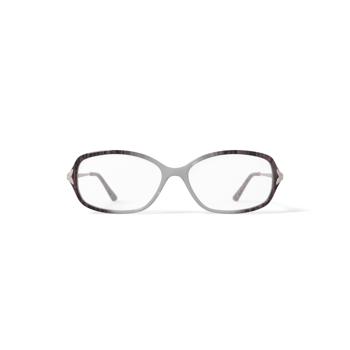 Women's SL1543 Rectangular Prescription Eyeglasses with Case, Crystal Purple