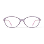 Women's SL1545 Oval Prescription Eyeglasses with Case, Purple