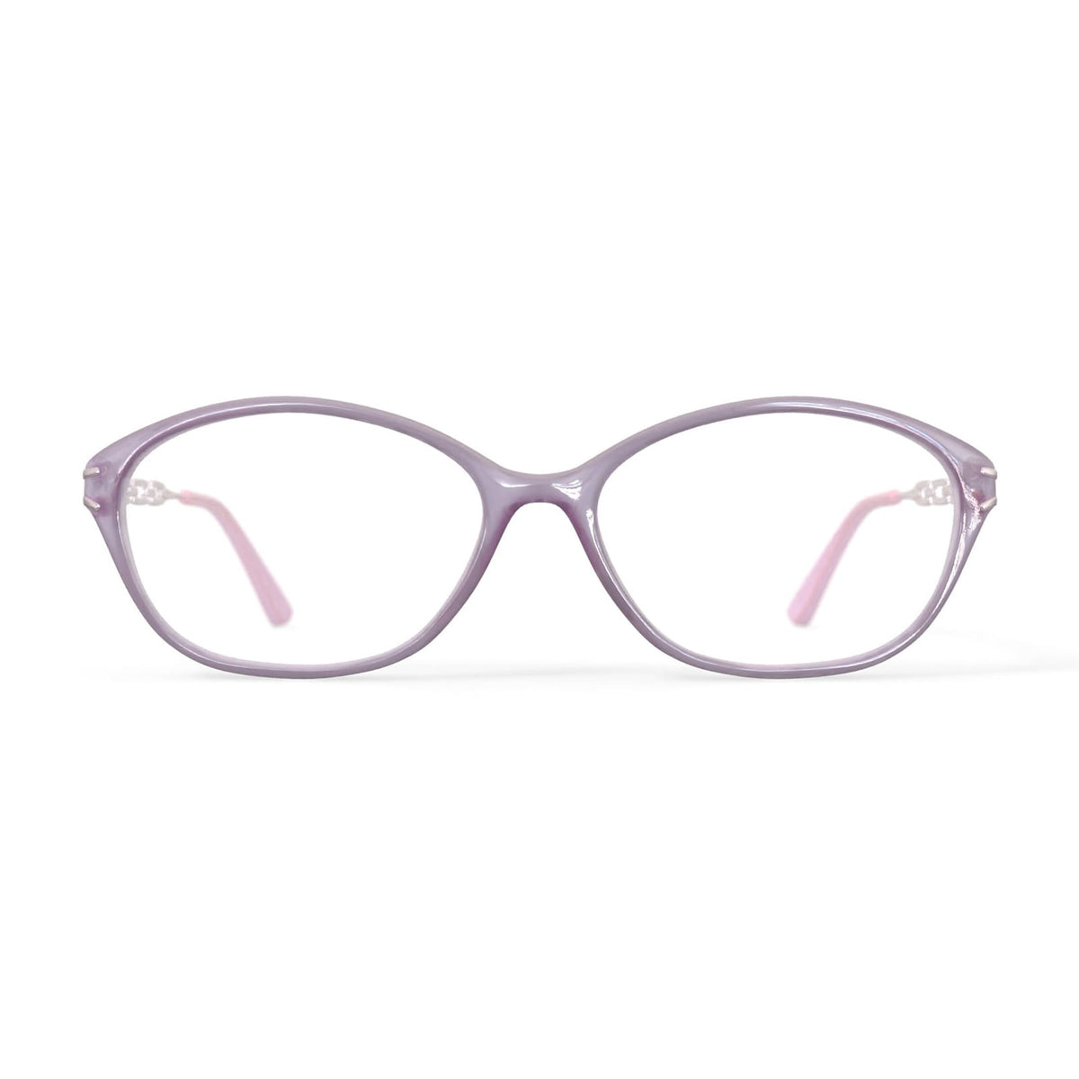 Women's SL1545 Oval Prescription Eyeglasses with Case, Purple