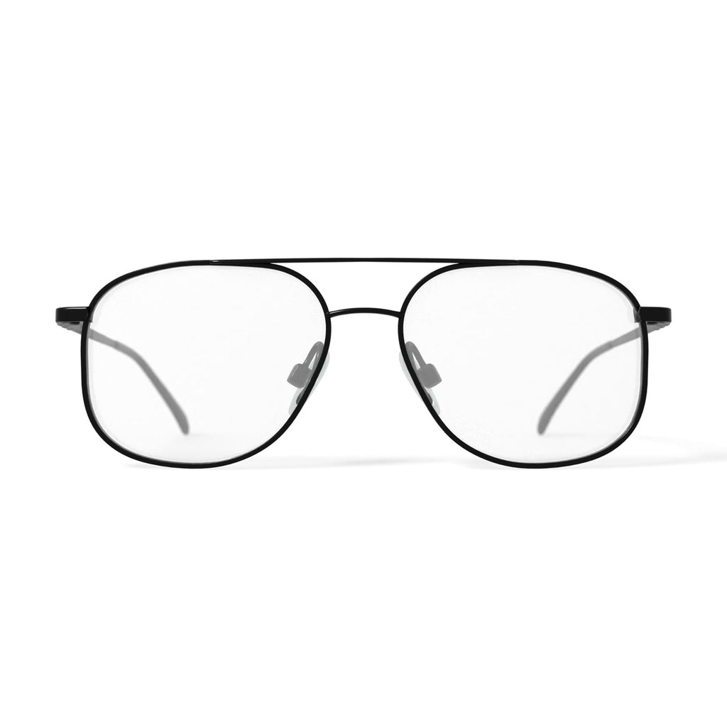Men's ST143 Square Prescription Eyeglasses with Case, Gunmetal