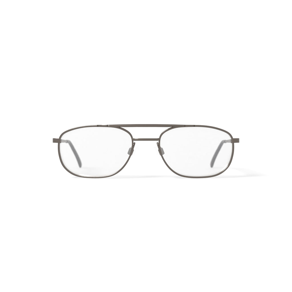 Men's ST169 Rectangular Prescription Eyeglasses with Case, Gunmetal
