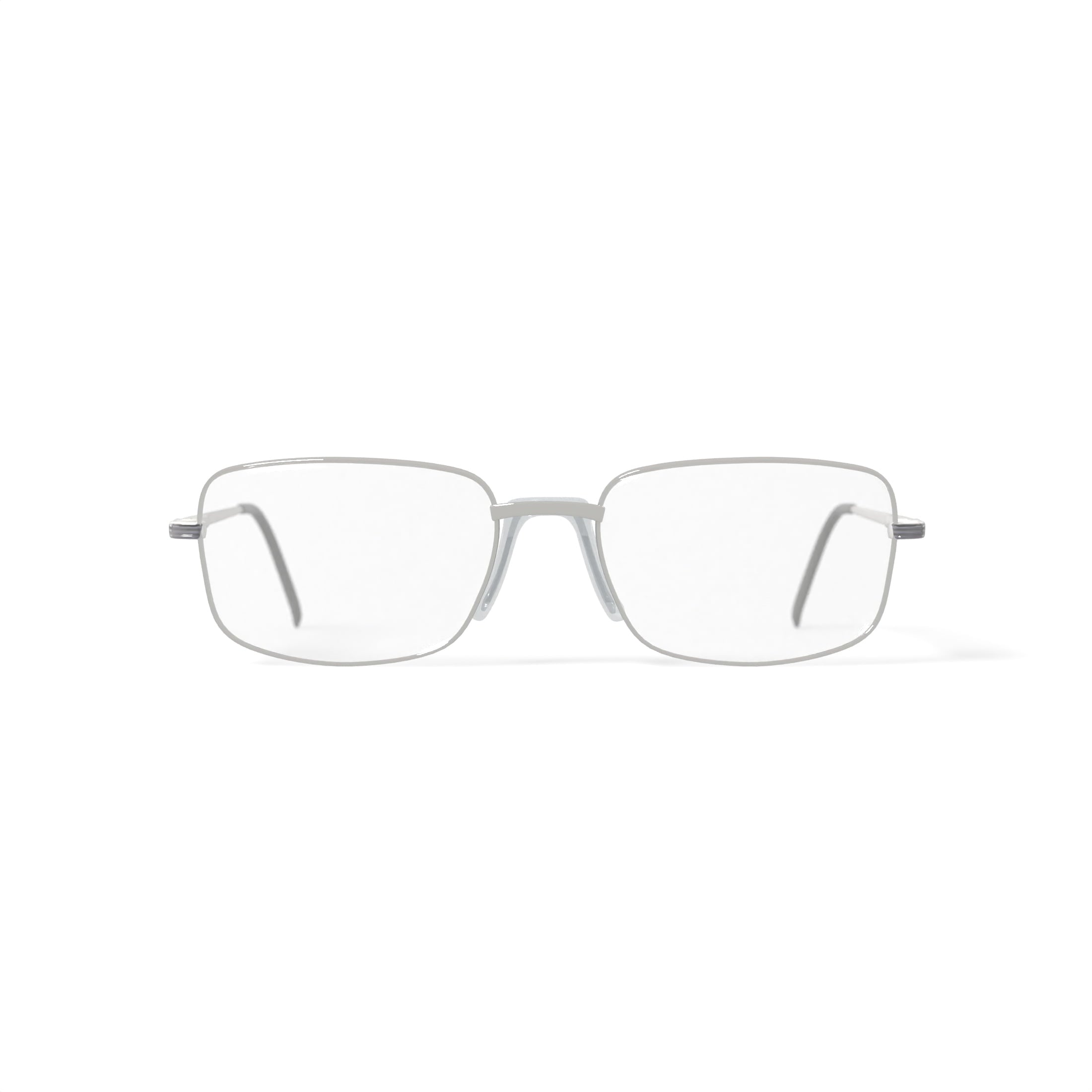 Men's STXL17 Square Prescription Eyeglasses with Case, Gunmetal