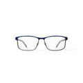 TiFlex Men's T1708 Rectangular Rectangular Prescription Eyeglasses with Case, Navy/Gunmetal