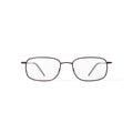 Mens T1510 Square Prescription Eyeglasses with Case, Bronze-Tone