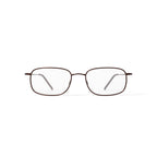 Mens T1510 Square Prescription Eyeglasses with Case, Bronze-Tone