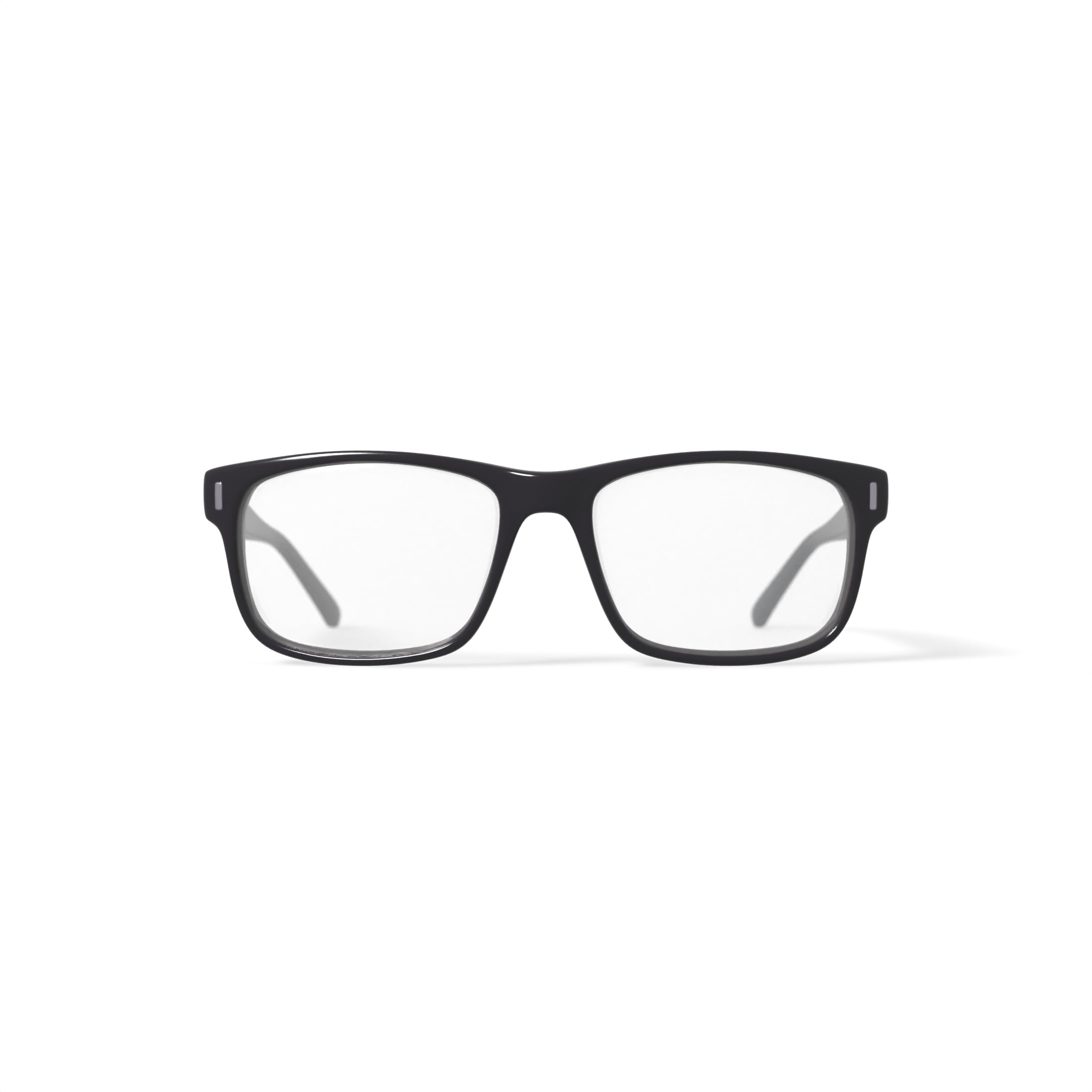 Men's DNA4012 Rectangular Prescription Eyeglasses with Case, Black