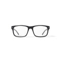 Men's DNA4012 Rectangular Prescription Eyeglasses with Case, Black