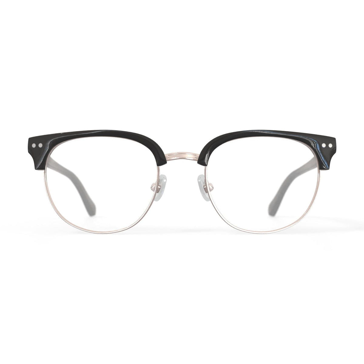 True Religion Men's T008 Browline Prescription Eyeglasses with Case, Black