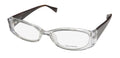 NEW VERA WANG V160 WOMENS/LADIES DESIGNER FULL-RIM CRYSTAL / BROWN GORGEOUS PLASTIC ARMS IN STYLE FRAME DEMO LENSES 50-17-130 EYEGLASSES/EYE GLASSES