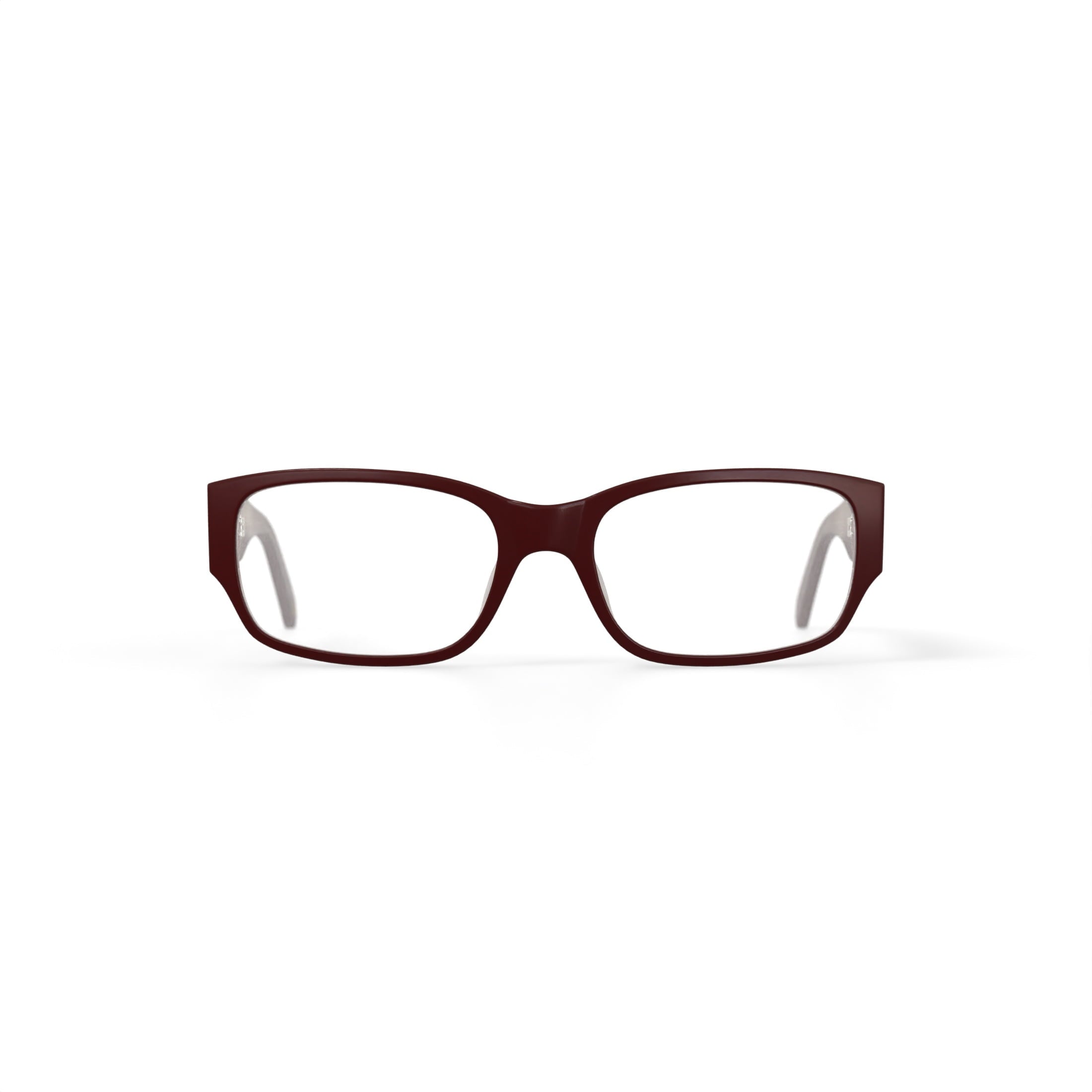 Vendela Women's V1001 Rectangular Prescription Eyeglasses with Case, Cherry Red