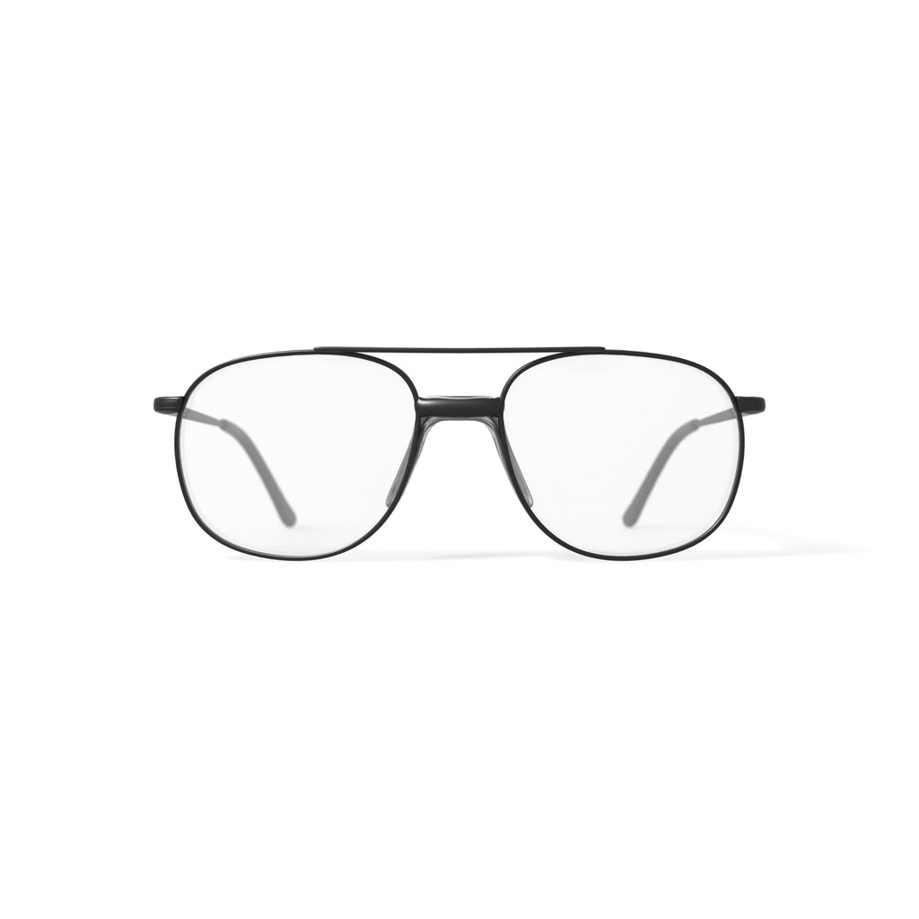 Via Milano Men's Kyle Square Prescription Eyeglasses with Case, Gunmetal