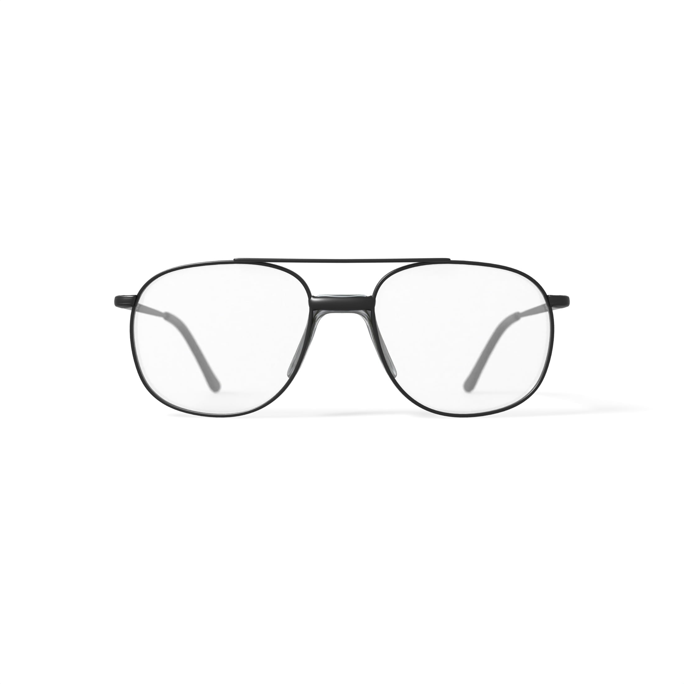 Via Milano Men's Kyle Square Prescription Eyeglasses with Case, Gunmetal