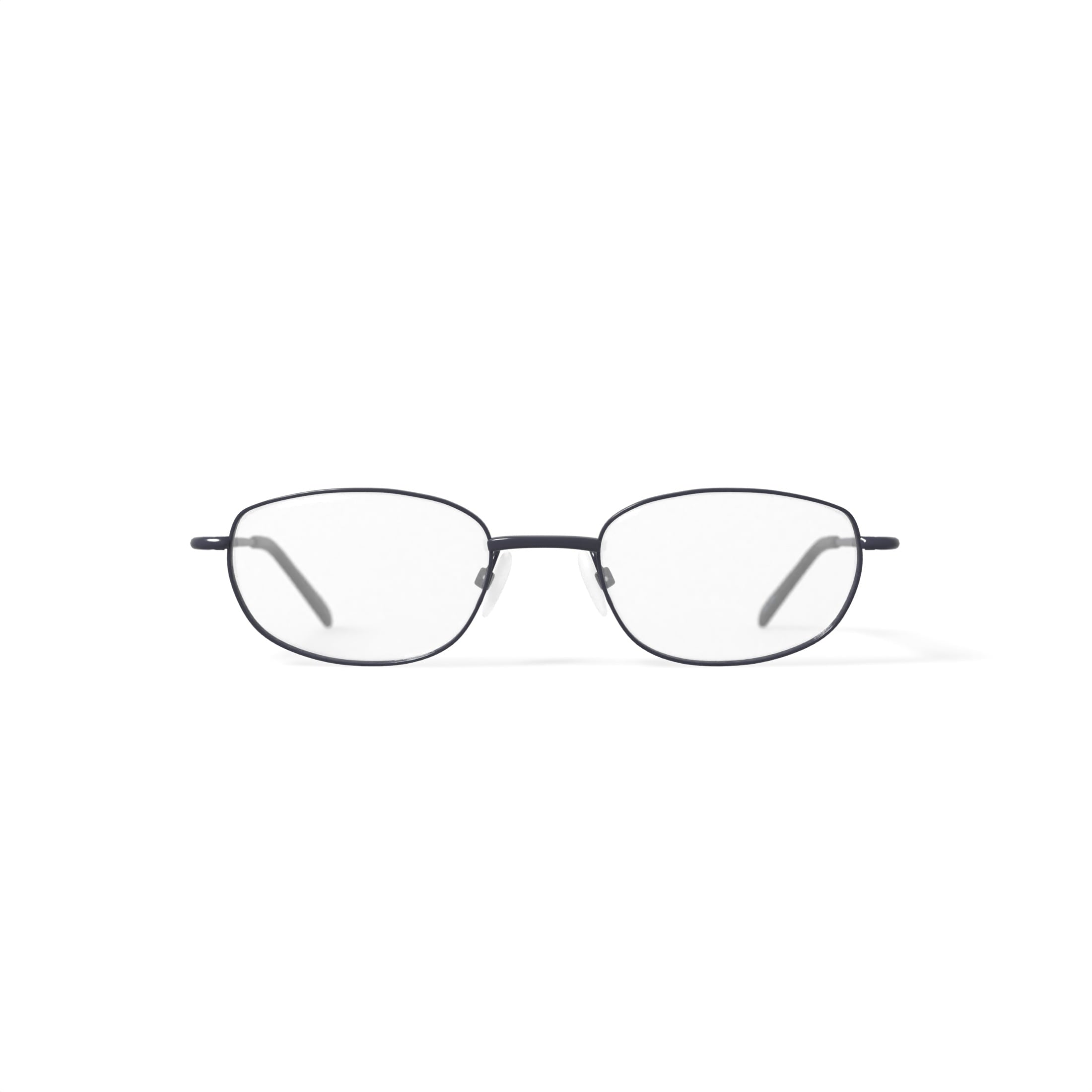 Via Milano Men's Manuel Oval Prescription Eyeglasses with Case, Gunmetal