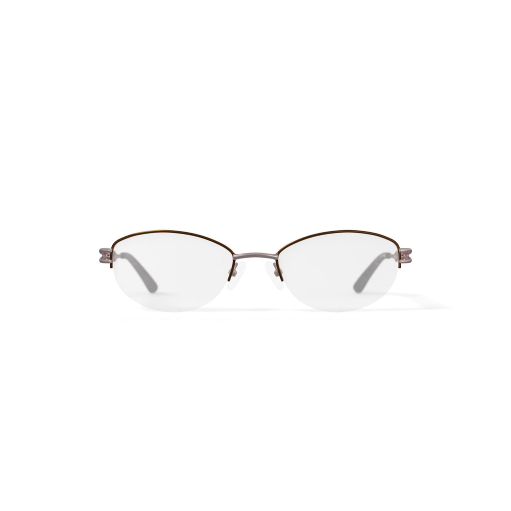 Visage Womens E209 Oval Prescription Eyeglasses with Case, Gold