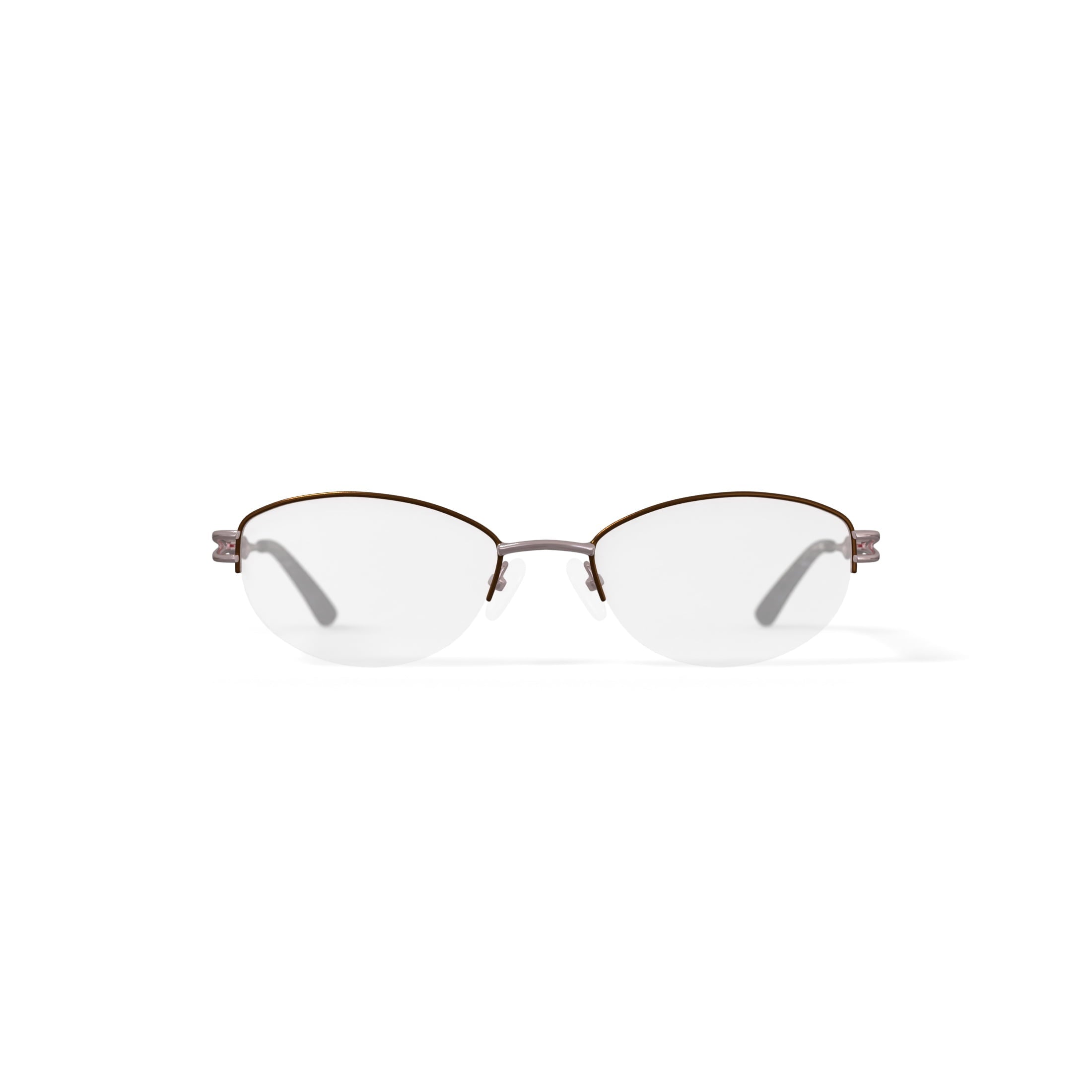 Visage Womens E209 Oval Prescription Eyeglasses with Case, Gold