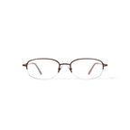 Visage Women's E211 Oval Prescription Eyeglasses with Case, Brown