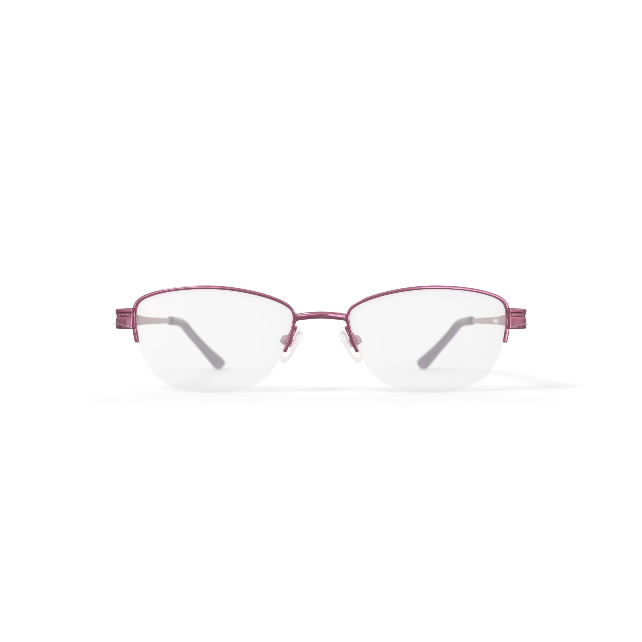 Visage Womens E203 Rectangular Prescription Eyeglasses with Case, Purple