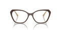 Vogue Women's VO5522 54mm Propionate Eyeglasses, Brown/Nude, with Case & Cleaning Cloth
