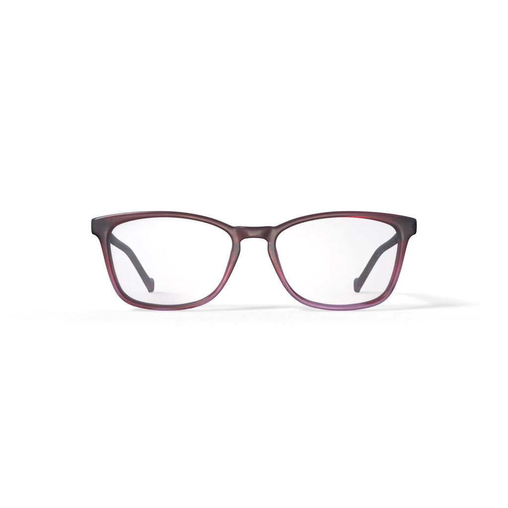 Women's Nora Square Prescription Eyeglasses with Case, Red/Pink