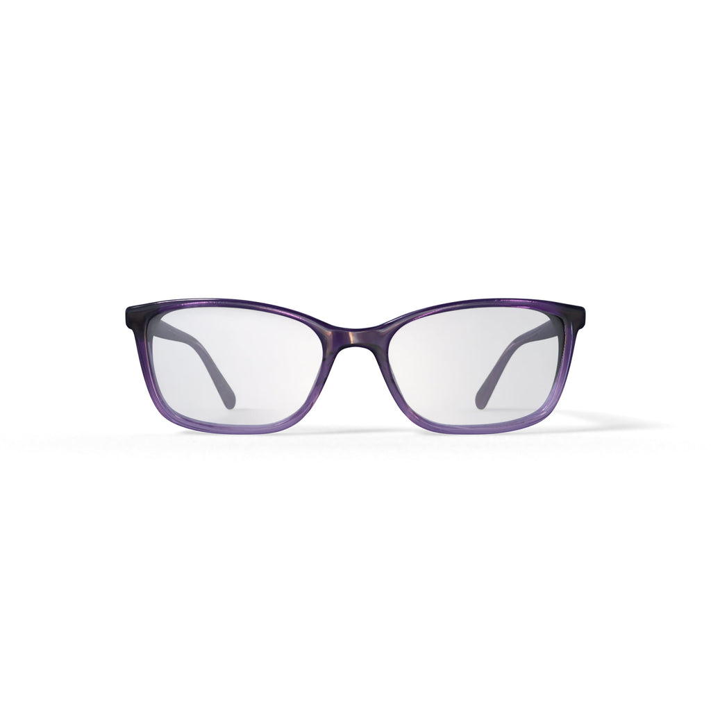 Women's Kollie Square Prescription Eyeglasses with Case, Purple