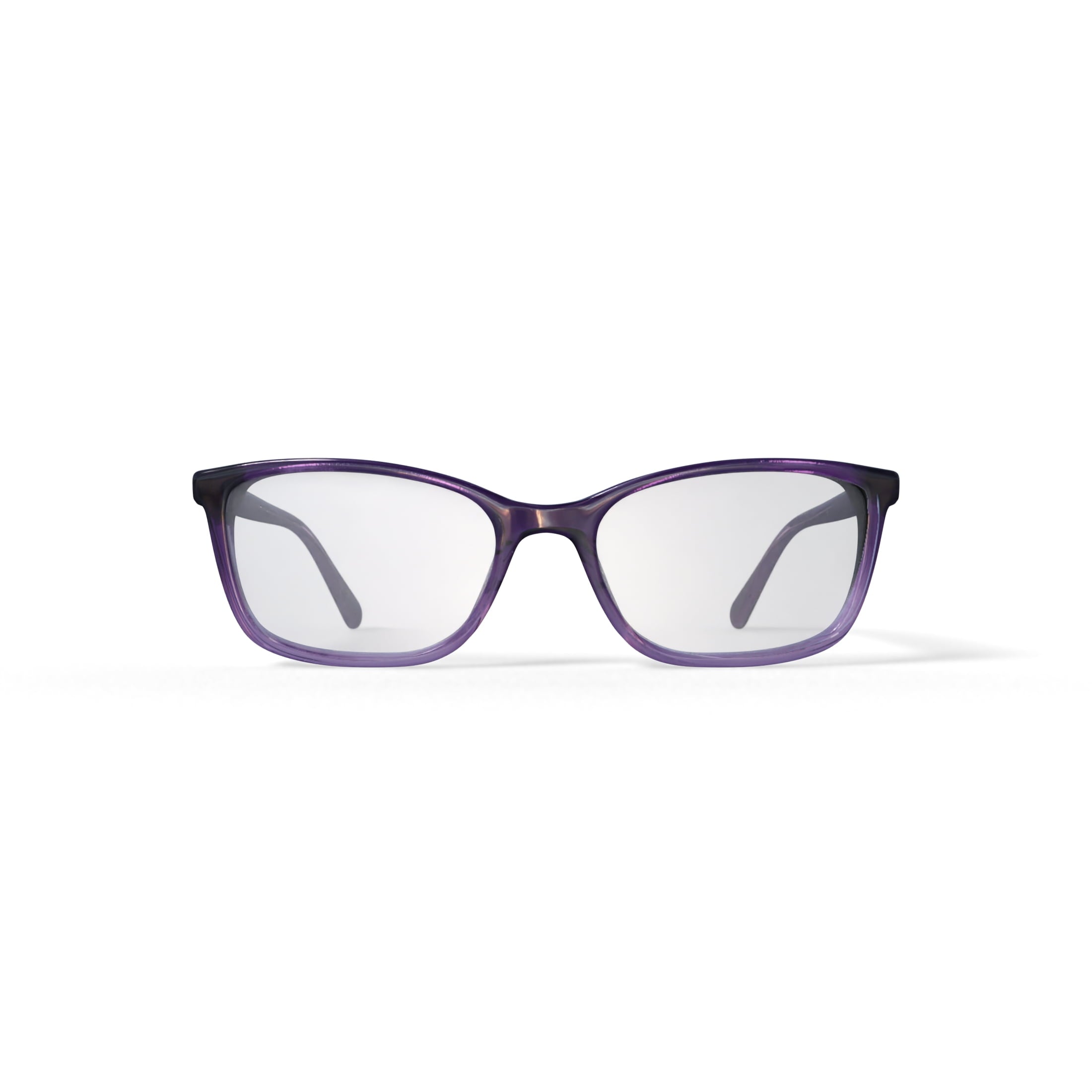 Women's Kollie Square Prescription Eyeglasses with Case, Purple