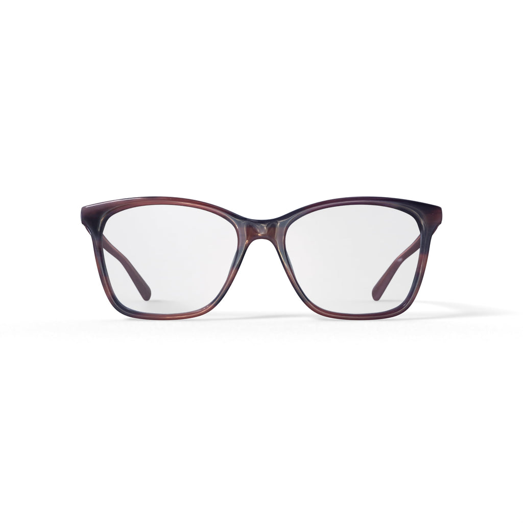 Women's Shelby Square Prescription Eyeglasses with Case, Brown Gradient
