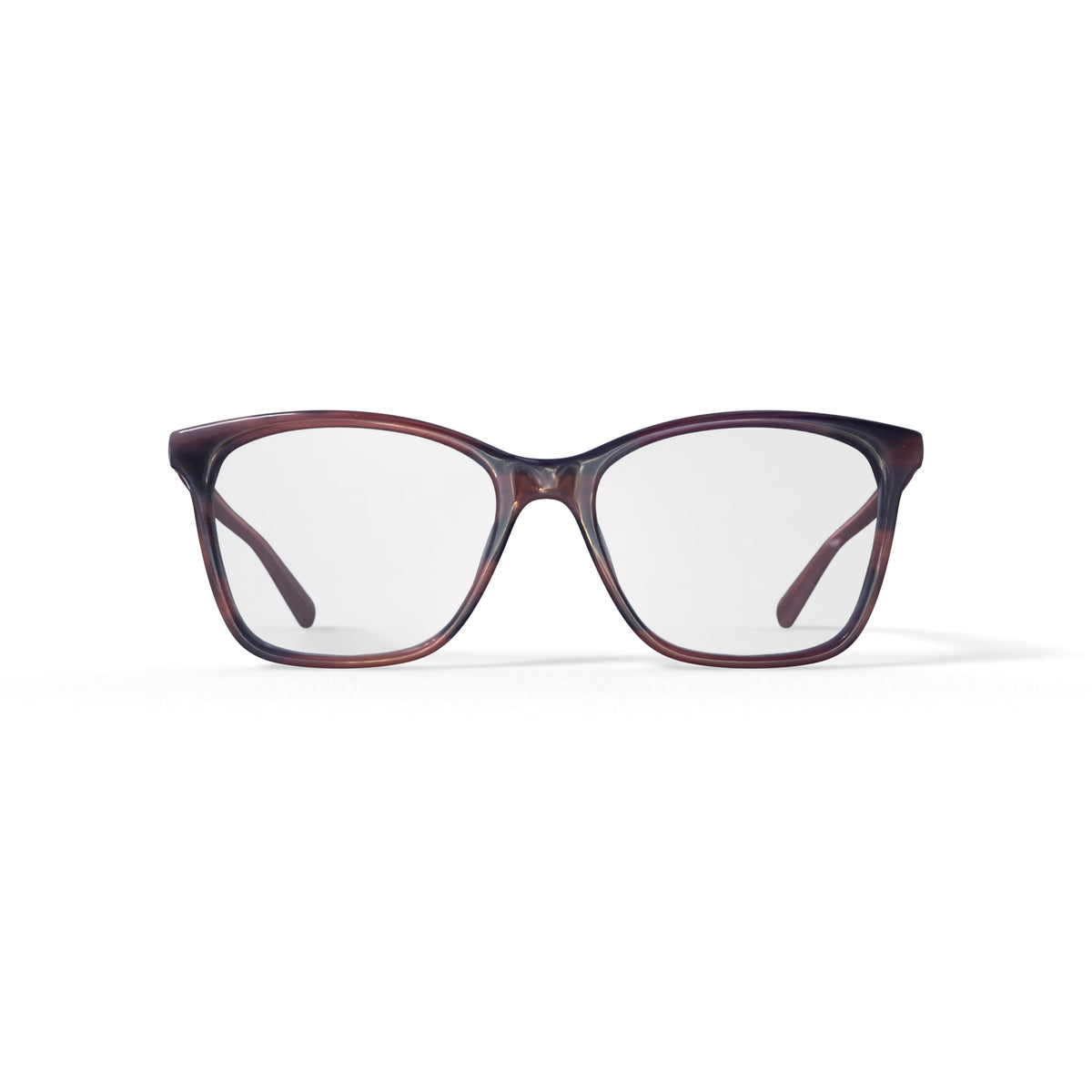 Women's Shelby Square Prescription Eyeglasses with Case, Brown Gradient